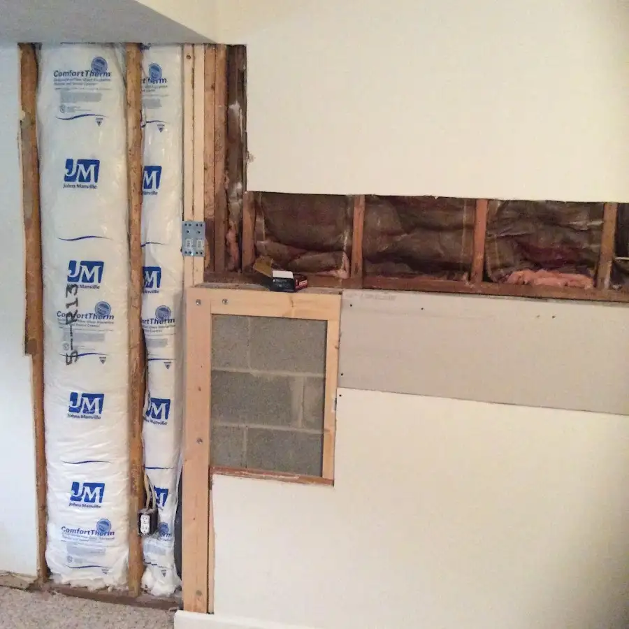 Wall insulation replacement during Contents Cleaning & Restoration in Southaven